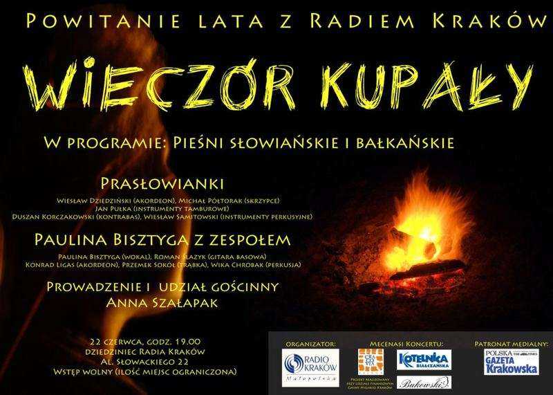 Koncert w Radiu Krakw. Plakat.