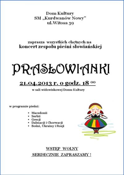 zaproszenie na koncert