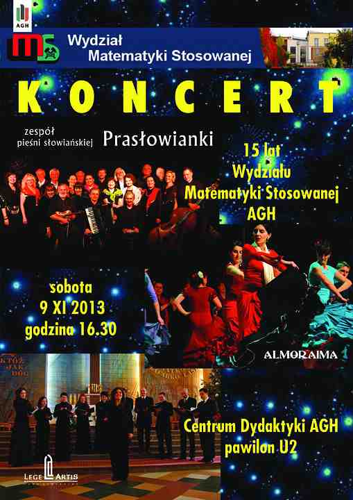 PLAKAT KONCERTU AGH - 09-XI-.2013.
